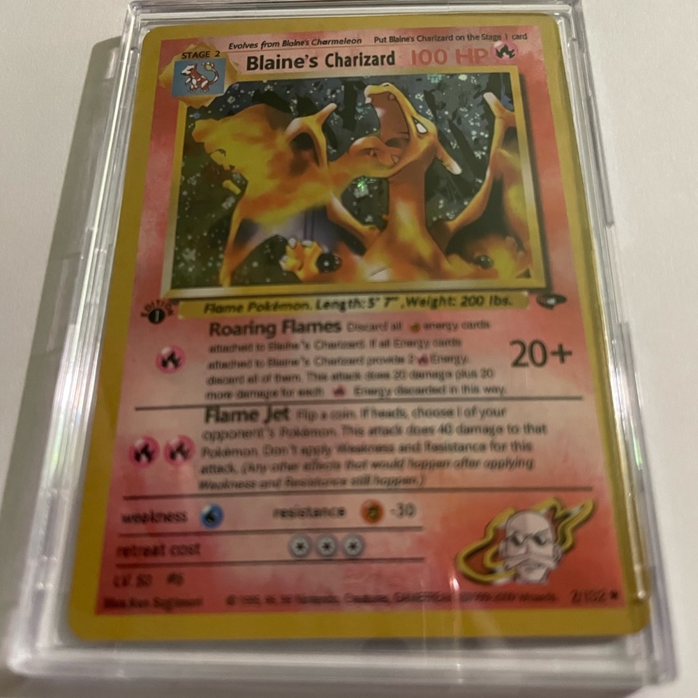 Blaine’s Charizard Pokémon Card